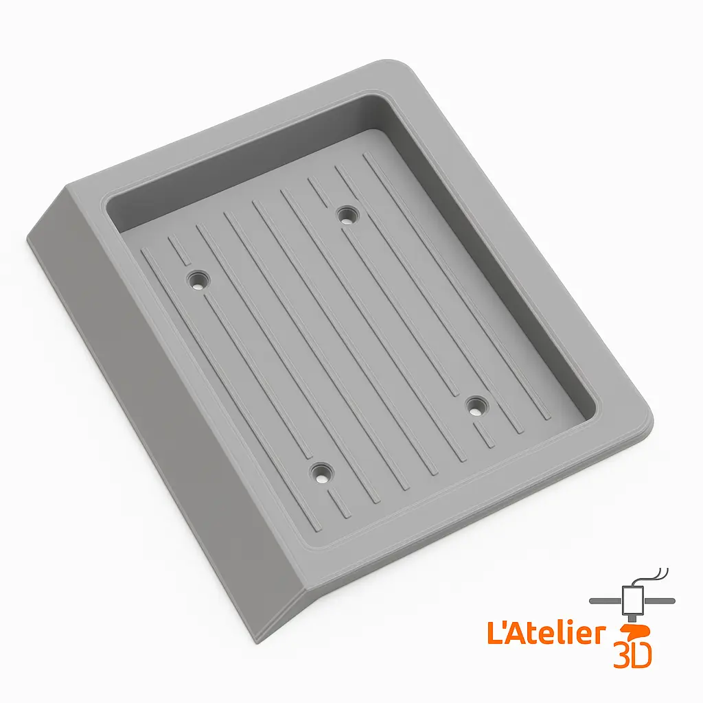 Cache de console centrale pour Range Rover Classic (1986–1996), pièce imprimée en 3D sur mesure par L’Atelier 3D.