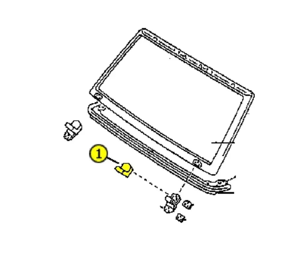 Cache de Charnière de Pare-Brise pour Toyota Land Cruiser Série 7 L'atelier 3D