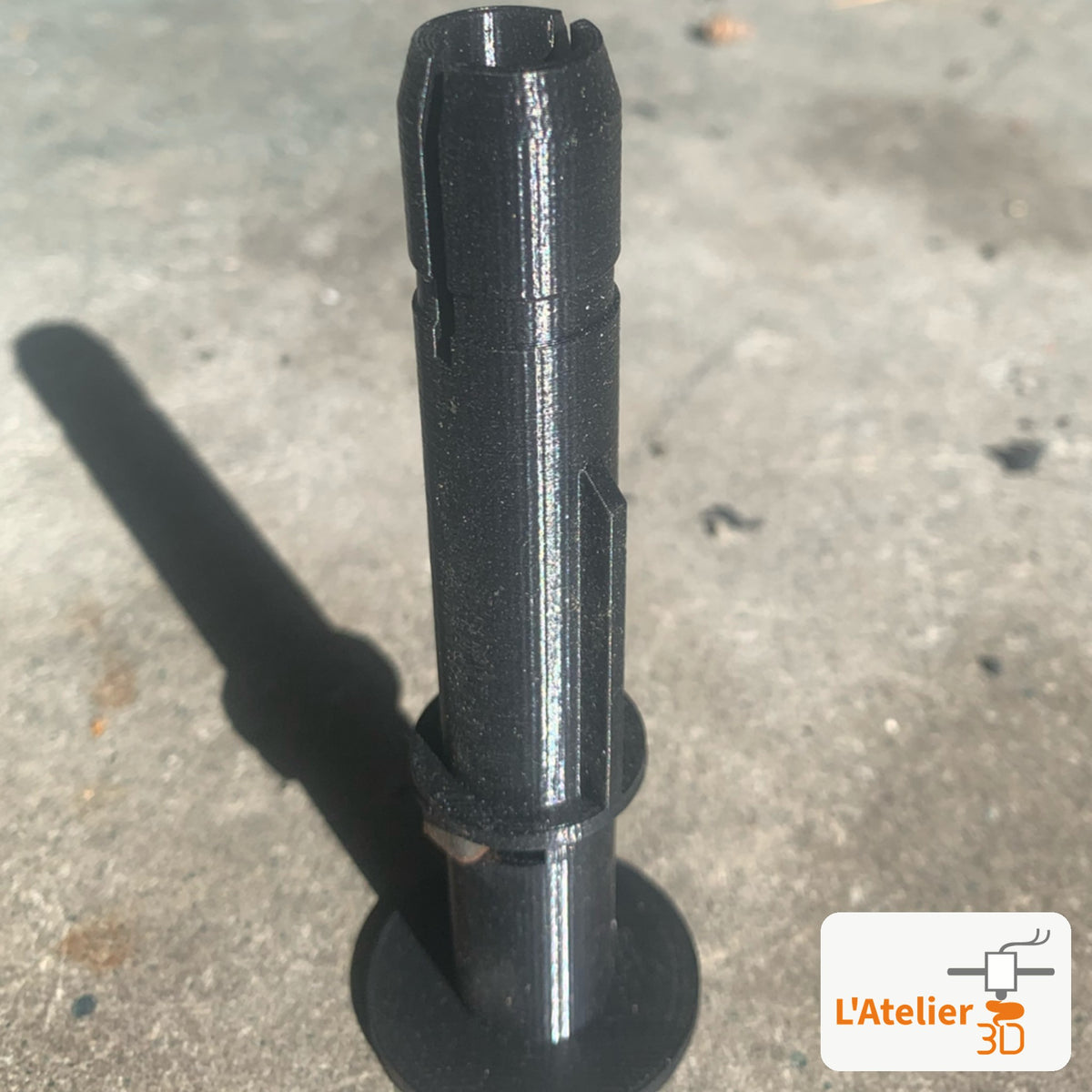 Fourreau d'appui-tête Range Rover Classic imprimé en ABS noir