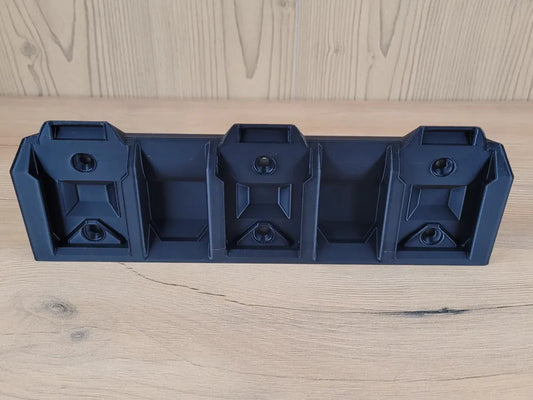 support batterie Parkside 20V mural 3 batteries organisation atelier