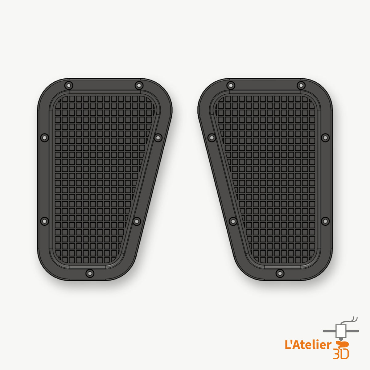 Caches d'aile pleins Land Rover Defender, gauche AWR2217 et droite AWR2216