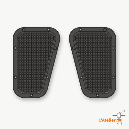Caches d'aile pleins Land Rover Defender, gauche AWR2217 et droite AWR2216