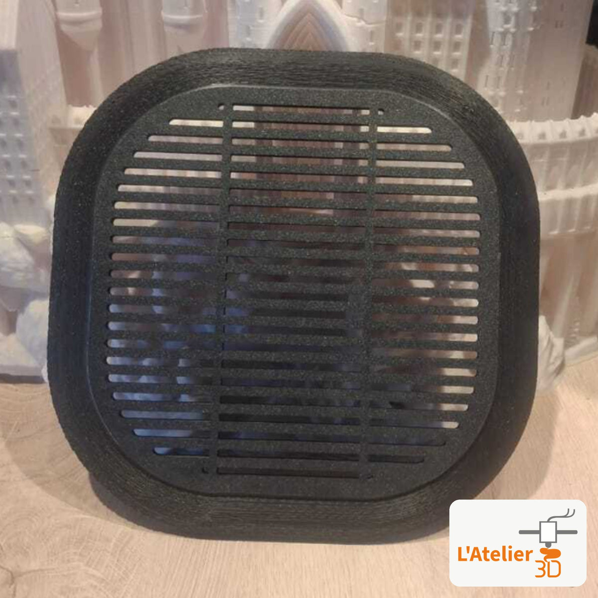 Grille de haut-parleur de porte arrière pour Nissan Patrol GU / GR Y61, imprimée en ABS noir