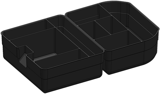 Organiseur de Console Centrale – Toyota Land Cruiser Prado 250 L'atelier 3D
