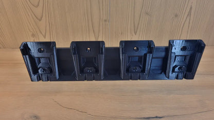 support batterie Milwaukee M18 mural 4 batteries rack mural