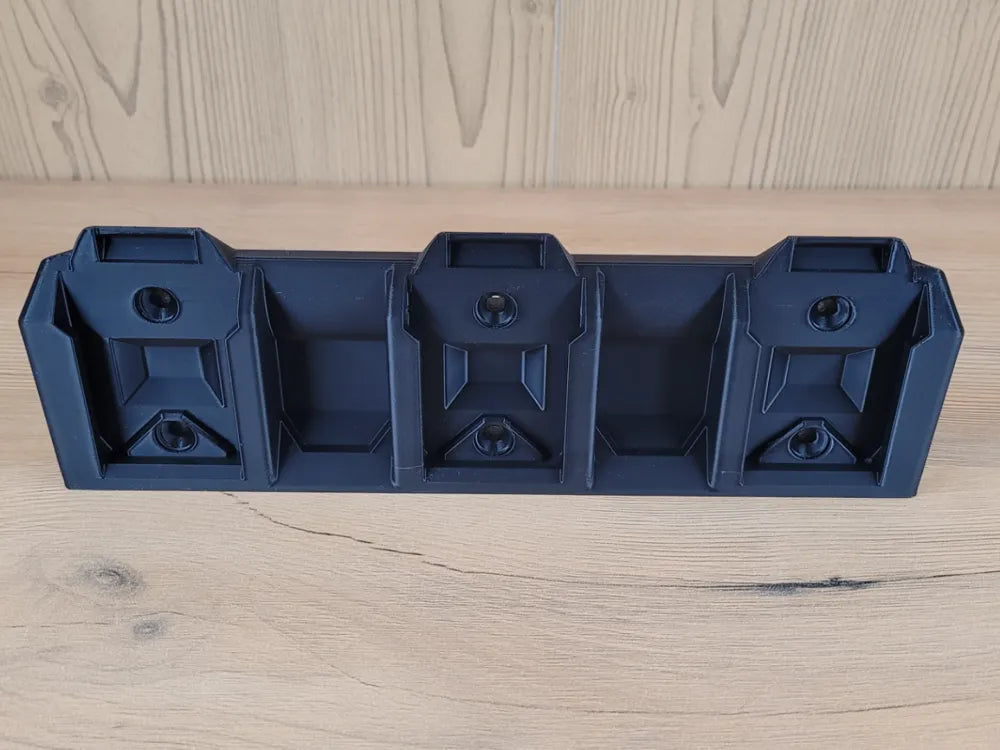 support batterie Parkside 20V mural 3 batteries organisation atelier