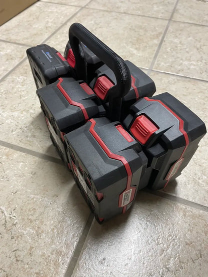 support de transport pour 6 batteries Parkside imprimé en 3D
