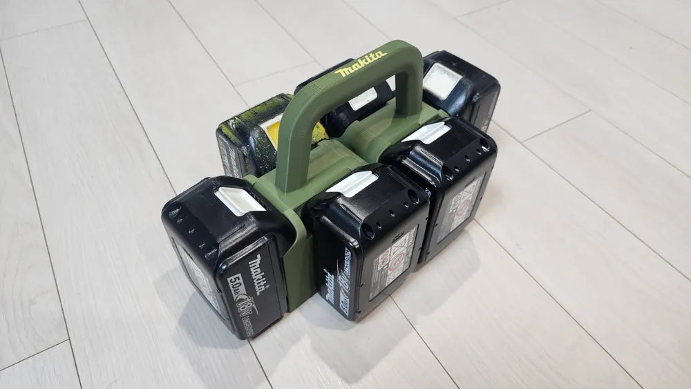 support transport batteries Makita 18V caddy impression 3D